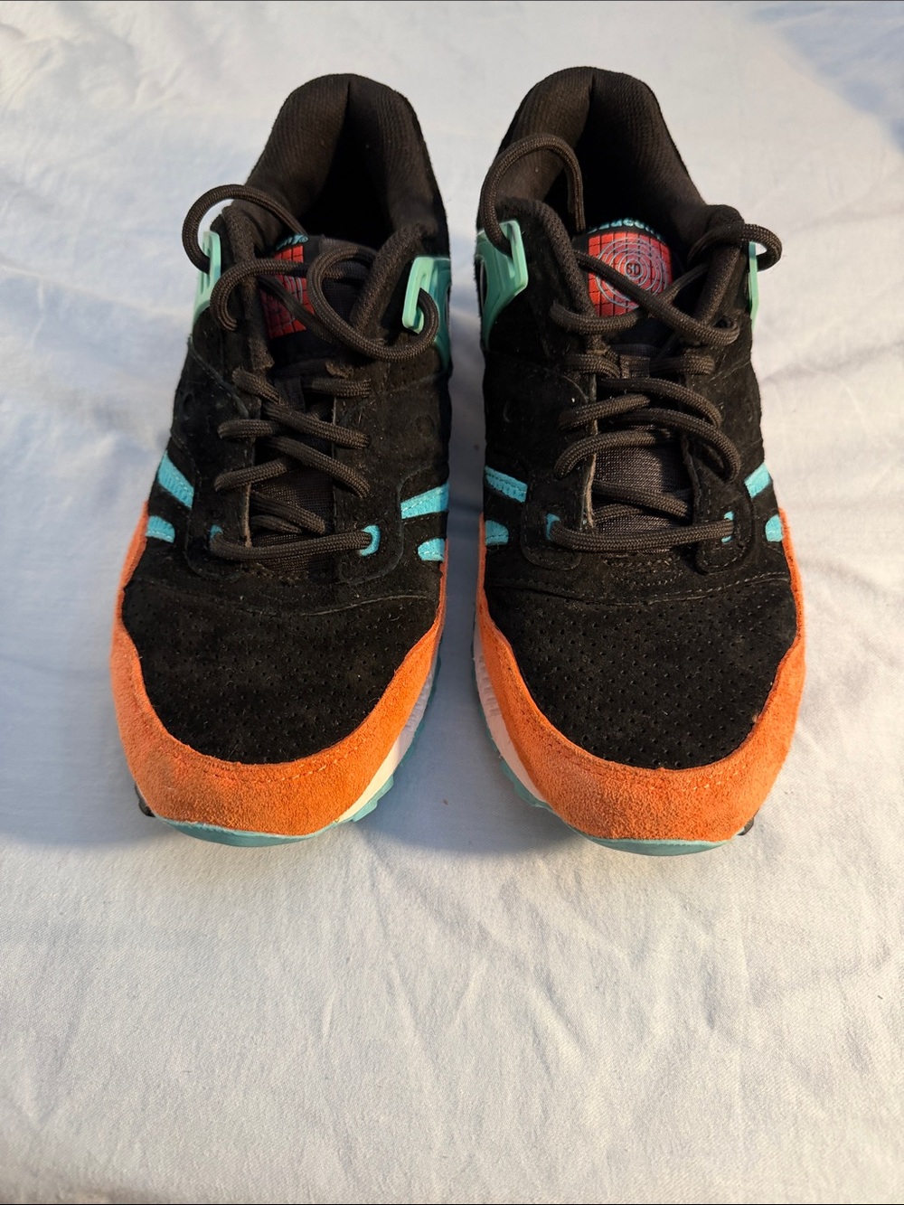 Saucony Men’s Black Orange & Aqua Sneakers